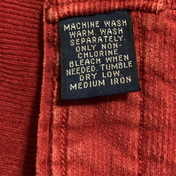 Vintage Polo Ralph Lauren Corduroy Shirt Men's XL Red Button Down Heritage 90s - Picture 11 of 13